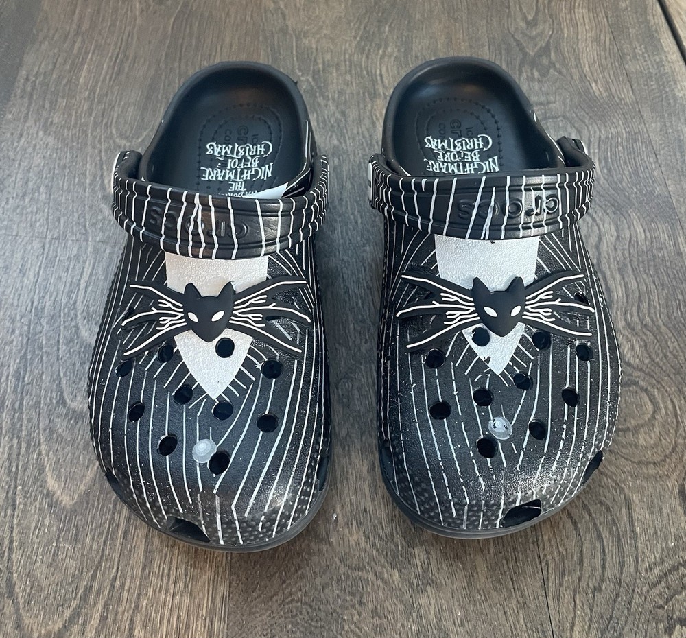 Crocs Disney Nightmare Before Christmas Clogs Child Size C13 Jack Skellington