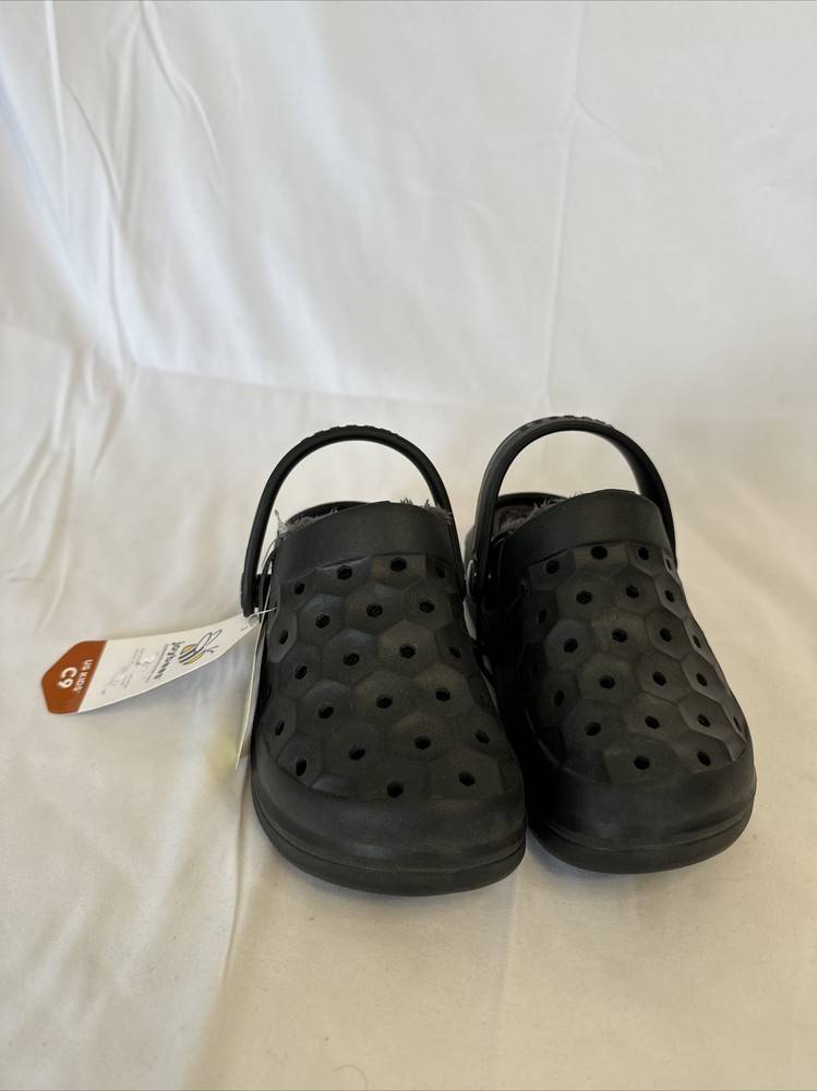 Joybees Child’s Sz 9 Varsity Lined Clog Black/charcoal