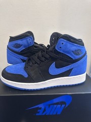 Air Jordan 1 Retro High OG GS FD1437 042 Black Royal Blue sz 5Y New without box