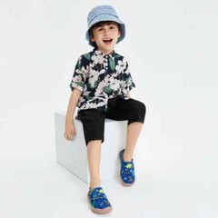 Kid Size UIN Slip On Shoes Canvas Comfortable Loafers „Jurassic Party“