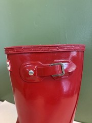 Hunter Kids Original Kids‘ Gloss Rain Boot Kid Big Kid Military Red 4 US 34 EU