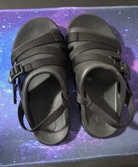 CHACO Chillos Black Sport Water Sandals Big Kids Size 3 Shoes Girls Boys