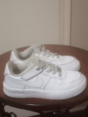 Nike Air Force Low Easyon ‚Triple White ‚Toddler Sneakers FN0237-111 Sz. 11C
