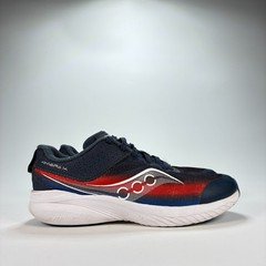 Saucony Kinvara 14 Navy Red Athletic Running Shoes SK267461 Youth Size 3.5M