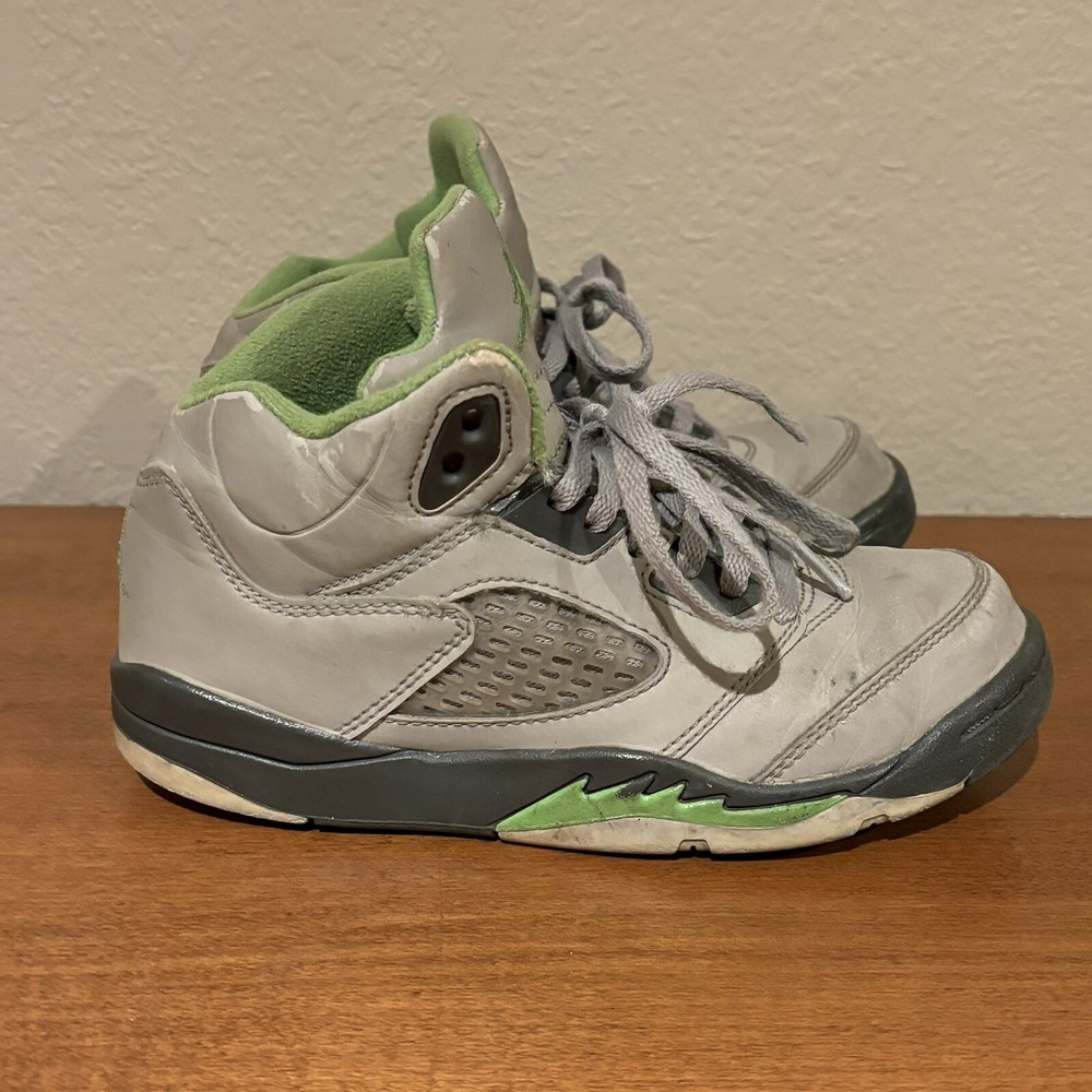 Nike Air Jordan 5 Retro PS “Green Bean” Toddler TD Size 13.5c Shoes (DQ3735-003)