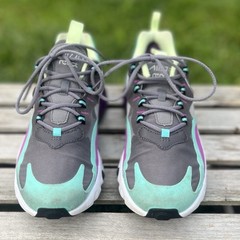 NIKE Air Max 270 React GS Size US 6.5Y BQ0103 007 Purple Green