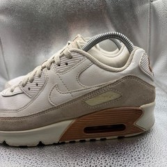 Size 7Y Nike Air Max 90 Phantom Light Orewood Brown Beige Kids Sneaker Shoes