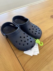 Crocs Kids Navy Blue C13 Classic Clogs Slip On Shoes New With Tags