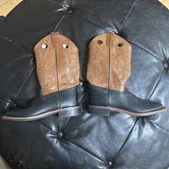 Cody James Inlay BBSC1810 Brown Pull On Square Toe Western Boots Youth Size 6 D
