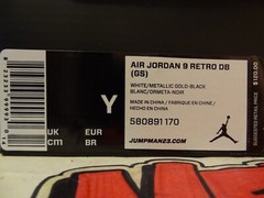 Air Jordan 9 Retro DB (GS) „Doernbecher“ White/Metallic Gold-Black 580891 170