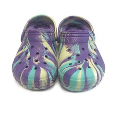 CROCS Kids Size J2 Classic Lined Marbled Clog K Lightweight Slip On Clogs Shoes