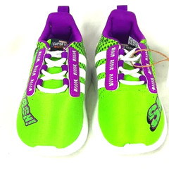 Adidas Kid Racer T21 Marvel Superhero I Toddler Shoes Size 5.5 K Green Purple
