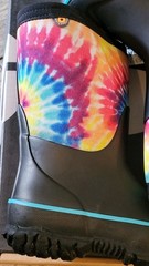 Bogs Stomper Boots Rainbow Tie Dye Neoprene Insulated Waterproof Toddler 7 NIB