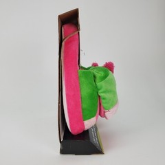 Total Vision Wacky Walkers Dino Plush Animated Slippers Green Pink Kids Sz Large