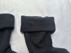 Hunter Rocket Ship/ Moon Boot Socks Kids Large Black Fleece Cuff Liner Unisex