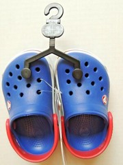 Brand New Crocs Kids Crocband II Clog-Slip on-11990-4BF-Cerulean Blue/Red-