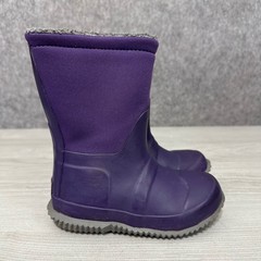 Hunter Kids Original Insulated Slipper Boots Purple UK 8 Kids US 9 Rain Boots