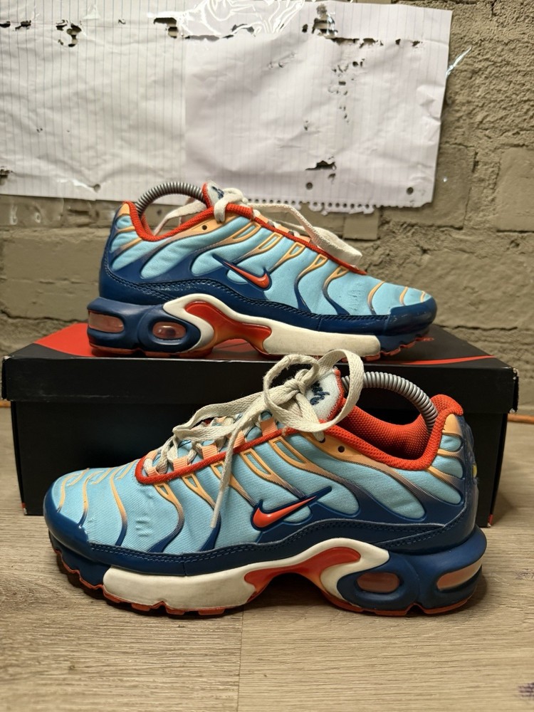 Nike Air Max Plus GS ‚SWOOSH CHAIN‘ Blue Orange CQ4816 400 Sz 6.5Y / 8 in women