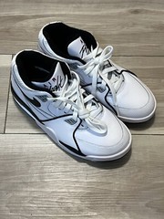 Nike Air Flight 89 GS White/Black-Wolf Grey Kids Shoes HF0406 102 Size 6Y