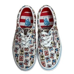 Vans Wheres Waldo? Limited Edition Canvas Sneakers Kids Sz 1 Athletic Shoes Y2K