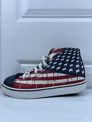 Heelys Hustle Sneakers 778102 USA American Flag Shoes Kids Size 9