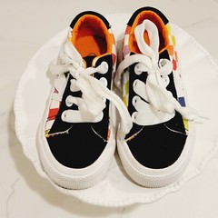 Kids MUDD POPPY Checkered Multicolored Lace Up Sneakers Size 6