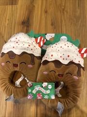 Squishmallows Sivi Hot Cocoa Latte Christmas Plush Slippers Size11/12; 13/1; 2/3