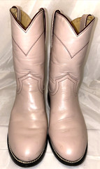 Justin Youth Roper Cowboy Boots Size 2D Light Pink 107*O