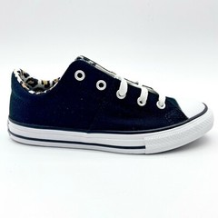 Converse CTAS Madison Ox Black Driftwood White Leopard Kids Shoes 667214F