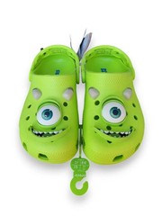 Disney Pixar Monsters Inc Mike Wazowski Crocs Clogs Kids Size C12 NWT Green