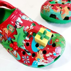 Disney Mickey Mouse & Friends Crocs Christmas Holiday Year round Sz 12 Child