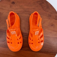 Mini Melissa Hip Daydream BB Orange Jelly Sandals Kids Size 12 Vegan 35903