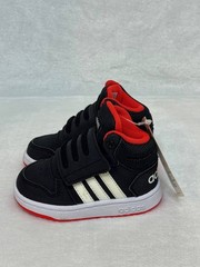 Adidas Hoops Mid 2.0 High Shoes Toddler Size 5K Kids Sneakers Black Red B75945