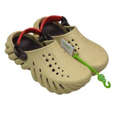 Crocs Echo Clog K Sandals With Adjustable Red Strap Rugged Outdoor Kids J6