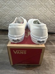 VANS Authentic True White Canvas Sneaker Unisex Kids Size 12.5 VN000WWXENS