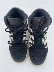 Nike Air Jordan 1 Flight 2 Premium White Black Red 631784-102 size 4.5 Youth EUC