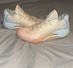 Jordan Zion 3 Athletic Sneakers 6Y Beige Pink White Unisex Kids Basketball