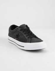 Sz 6 CONVERSE 263680C Almost Black Kids Shoes Suede Leather NIB COOL!!
