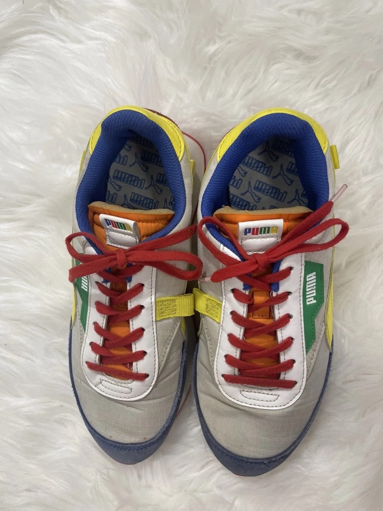 Children’s Puma Future Rider Splash Shoes Size 7C ‘BRGV’ Teens PreOwned