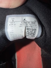 Jordan Air Jordan US 8 Black/Red Mid Top Sneakers CK6636-060