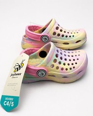 Joybees Kids Classic Clogs, Pastel Tie-Dye, Size C4/5