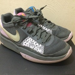 Nike Ja 1 ‘Personal Touch’ Glow In The Dark GS Gray Purple Youth Size 6