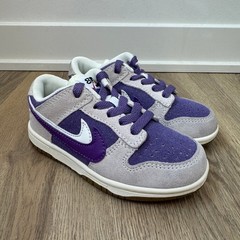 Nike Dunk Low SE 85 Double Swoosh Purple Grey CU1727-355 Toddler 11C EUC