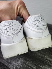 Size 4.5 (GS) – Nike Air Max 90 Low White – CD6864-100