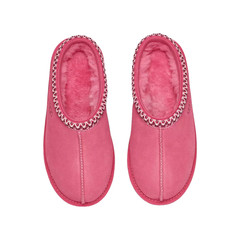 Big Kids UGG Tasman II Slipper – Pink Bloom Suede, Size 6 US [1019066K]