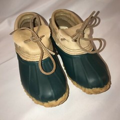 Eddie Bauer Low Duck Rubber Rain Boots Toddler Size 13 Waterproof Lace Slip On
