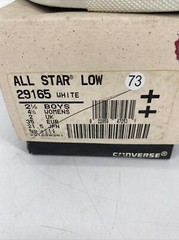 Vintage Converse All Star Low Shoe Made in USA 29165 White Youth 2.5 Women’s 4.5
