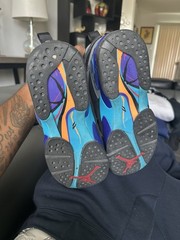 2015 Release Jordan Air Jordan 8 Retro Aqua Sneakers US 6.5Y