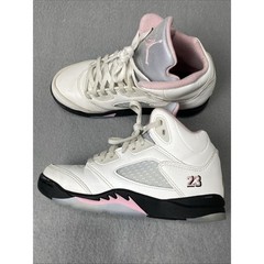 Nike Air Jordan 5 Retro OG PS White Medium Soft Pink HQ7979-102 Size 1Y