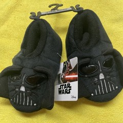 Star Wars, Disney Kids Slippers Darth Vader Size M 7–8 New With Tags A/23